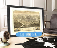 Birds Eye View Of The City Of Berlin Green Lake Co Wisconsin 1867 State of Wisconsin