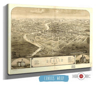 Birds Eye View Of The City Of Berlin Green Lake Co Wisconsin 1867 State of Wisconsin