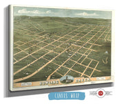 Birds Eye View Of The City Of Bowling Green Warren County Kentucky 1871 State of Kentucky