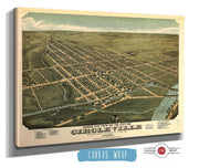 Birds Eye View Of The City Of Circleville Pickaway County Ohio 1876 State of Ohio