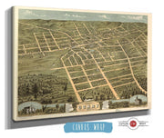 Birds Eye View Of The City Of Corry Erie County Pennsylvania 1870 State of Pennsylvania