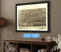 Birds Eye View Of The City Of Delphi Carroll Co Indiana 1868 State of Indiana