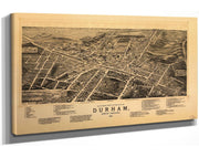 Birds Eye View Of The City Of Durham North Carolina 1891  State Of North Carolina
