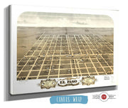 Birds Eye View Of The City Of El Paso Woodford County Illinois 1869 State of Illinois