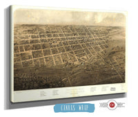 Birds Eye View Of The City Of Marshall Calhoun Co Michigan State of Michigan