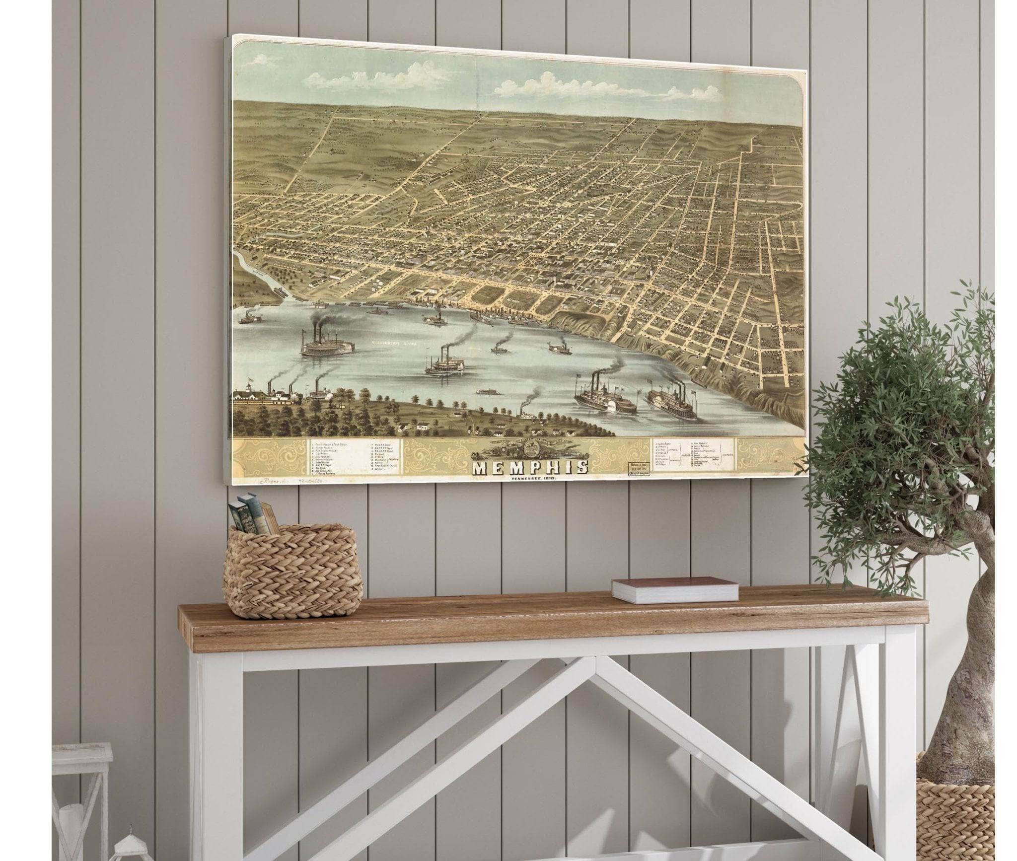 Birds Eye View Of The City Of Memphis Tennessee 1870  State Of Tennessee