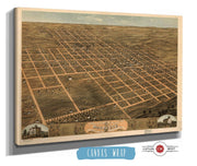 Birds Eye View Of The City Of Monmouth Warren County Illinois 1869 State of Illinois