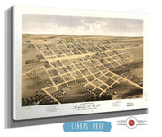 Birds Eye View Of The City Of Paxton Ford County Illinois 1869 State of Illinois