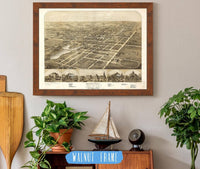 Birds Eye View Of The City Of Ripon Fond Du Lac Co Wisconsin 1867 State of Wisconsin