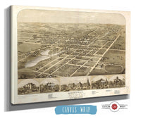 Birds Eye View Of The City Of Ripon Fond Du Lac Co Wisconsin 1867 State of Wisconsin
