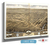Birds Eye View Of The City Of Shelbyville Shelby County Illinois 1869 State of Illinois