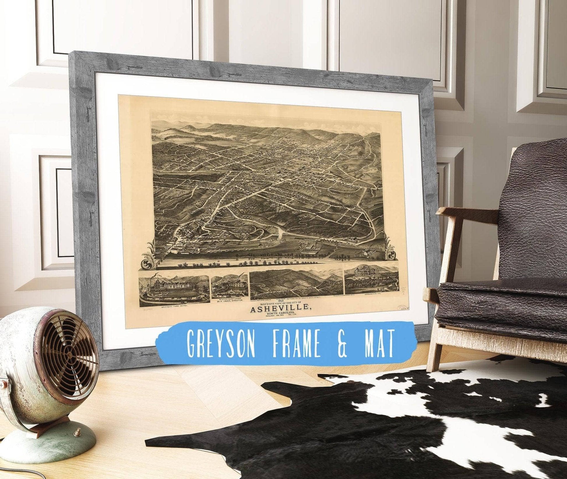Birds Eye View Of The City Of Wheeling West Virginia 1870 State of West Virginia
