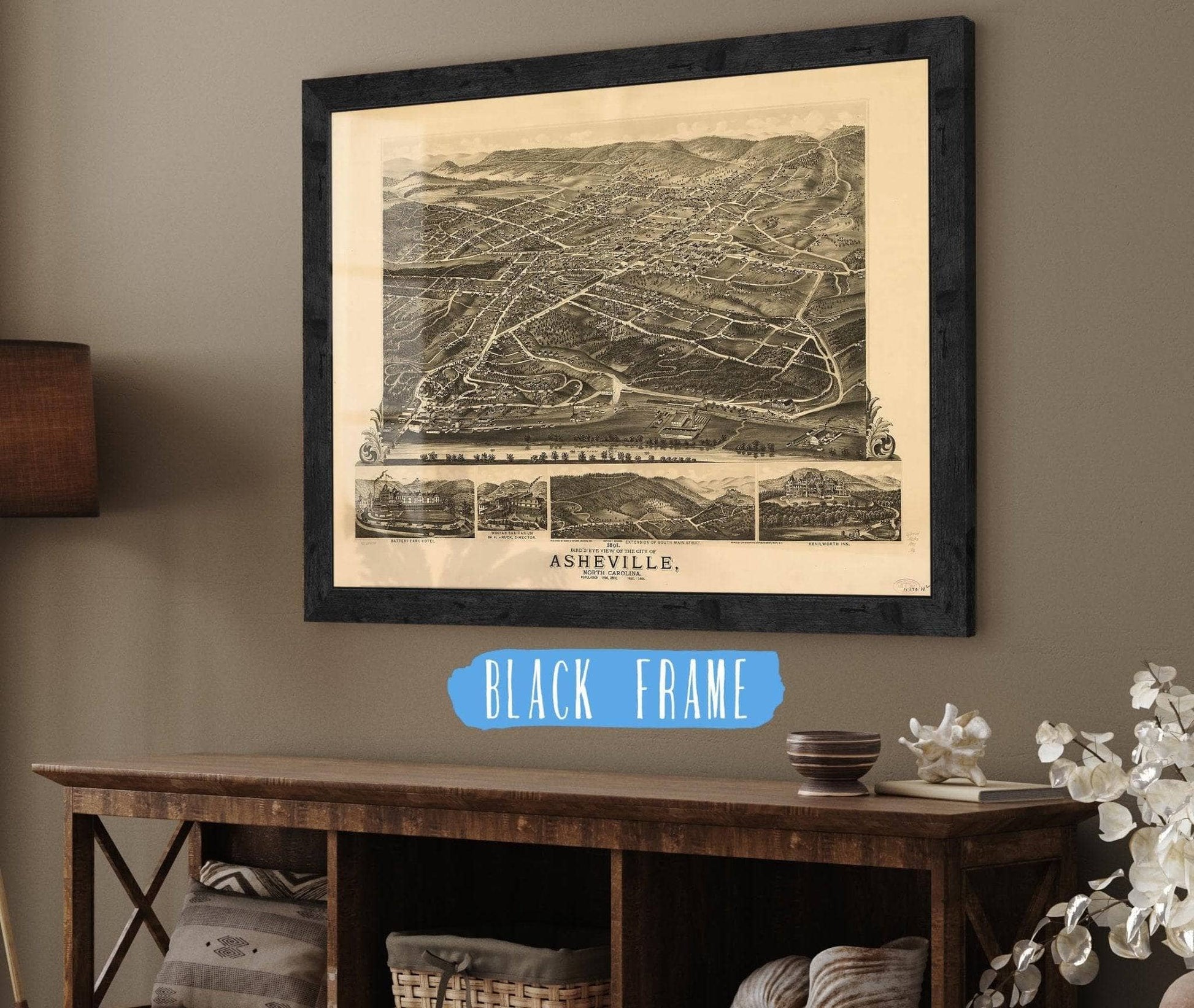 Birds Eye View Of The City Of Wheeling West Virginia 1870 State of West Virginia