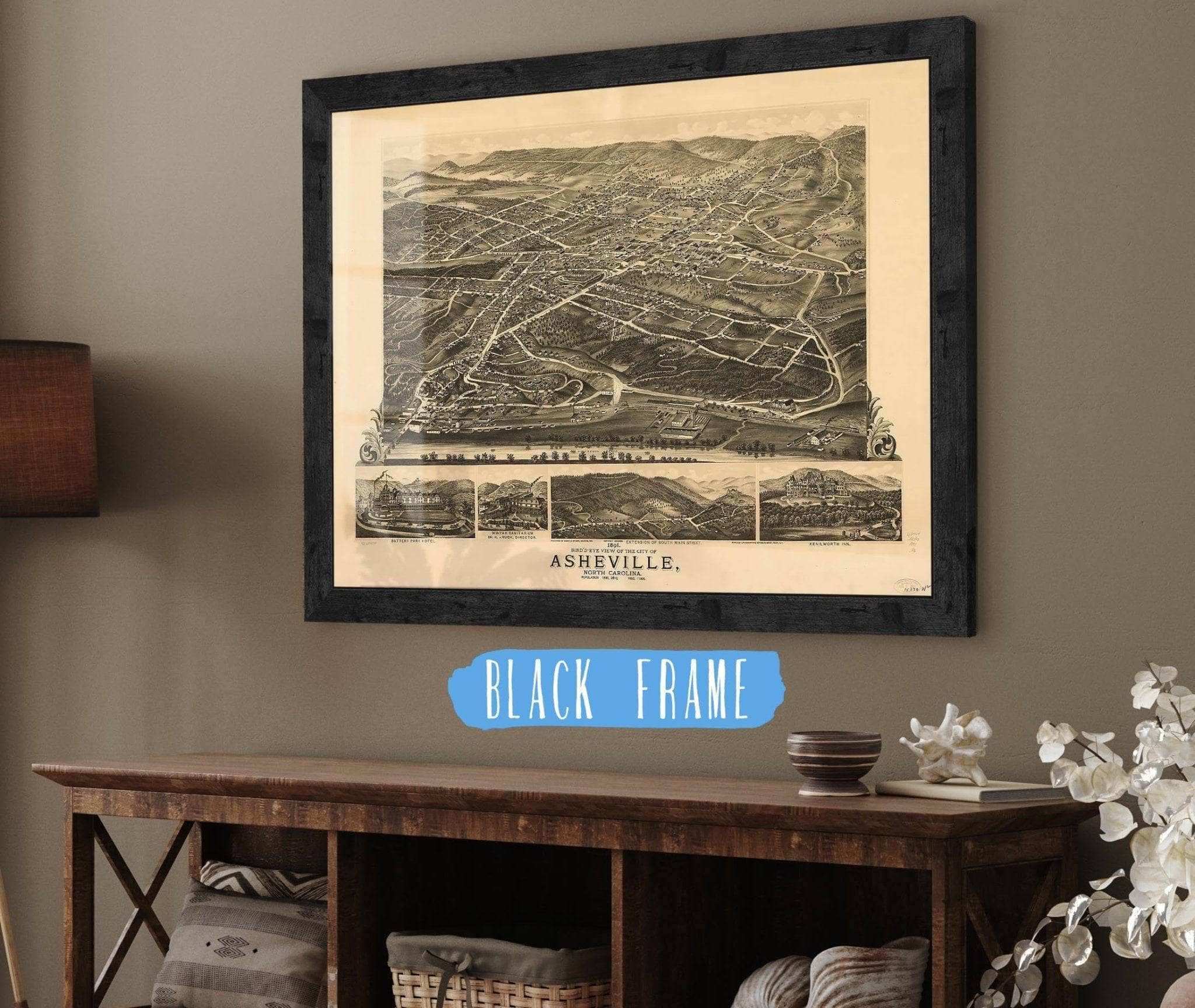 Birds Eye View Of The City Of Wheeling West Virginia 1870 State of West Virginia