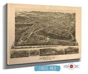Birds Eye View Of The City Of Wheeling West Virginia 1870 State of West Virginia