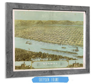 Birds Eye View Of The City Of Winona Minnesota 1867 State of Minnesota
