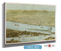 Birds Eye View Of The City Of Winona Minnesota 1867 State of Minnesota