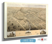 Birds Eye View Of The Town Of Elyria Lorain Co Ohio 1868 State of Ohio