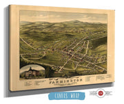 Birds Eye View Of The Village Of Farmington Stafford County New Hampshire 1877 State of New Hampshire