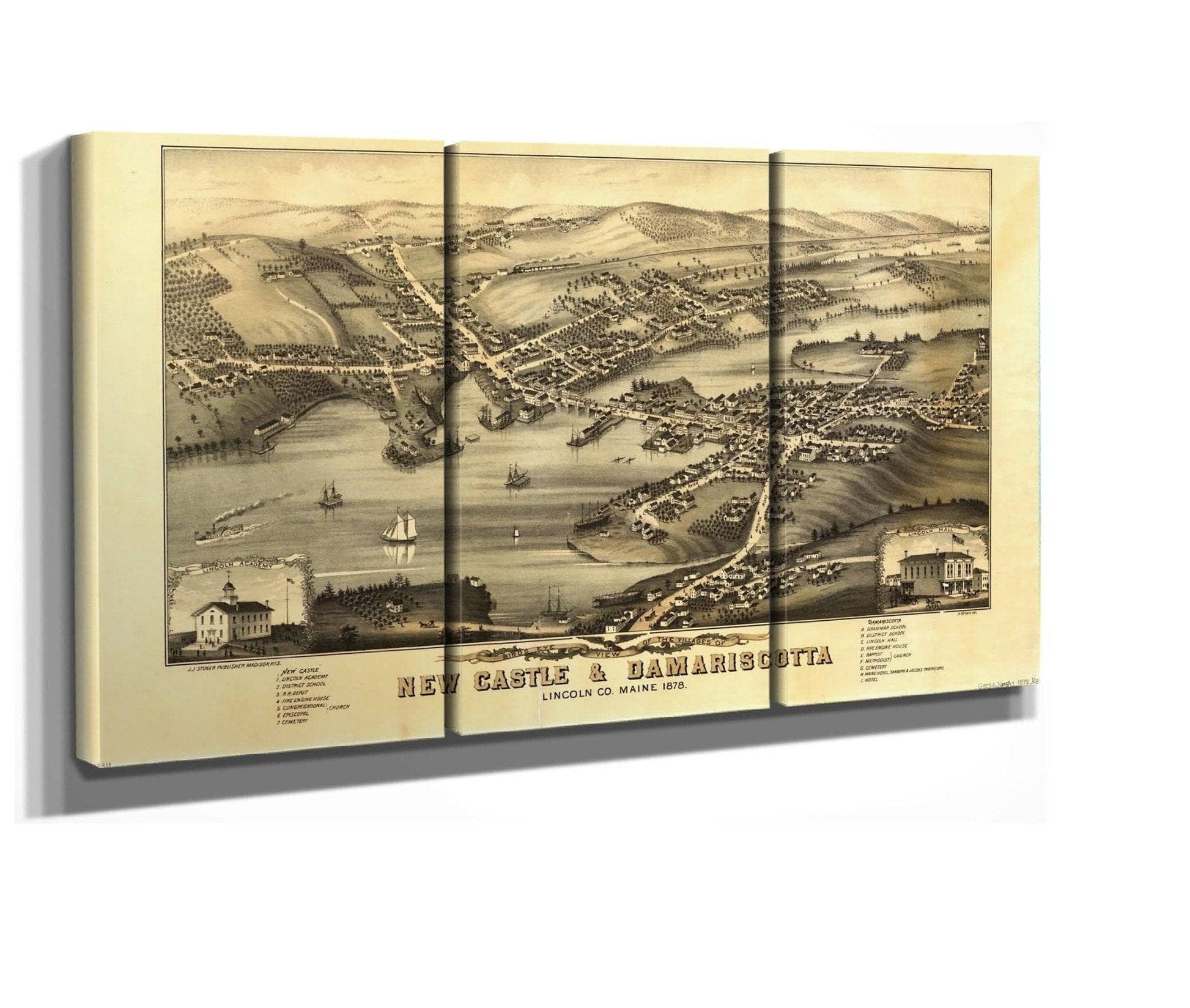 Birds Eye View Of The Villages Of New Castle