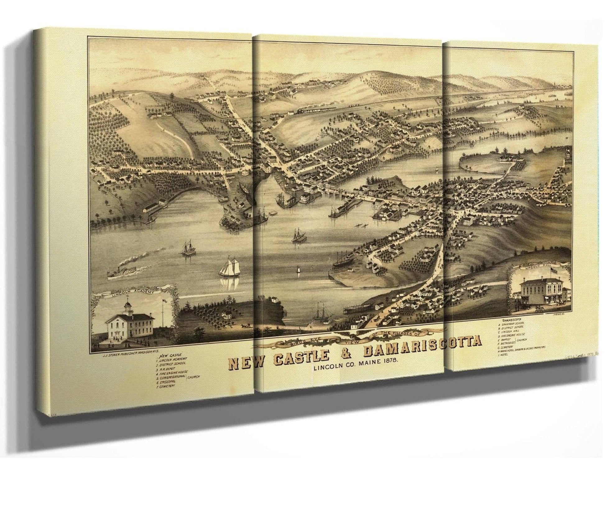 Birds Eye View Of The Villages Of New Castle