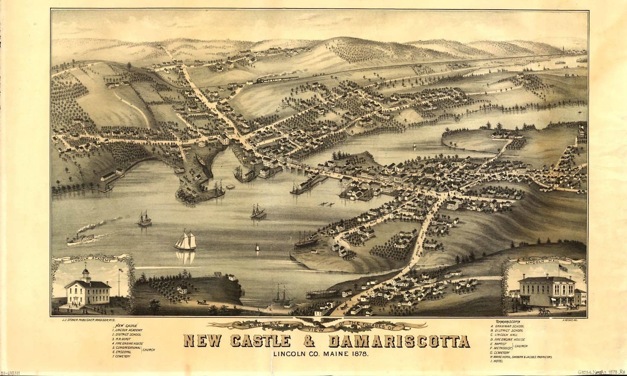 Birds Eye View Of The Villages Of New Castle