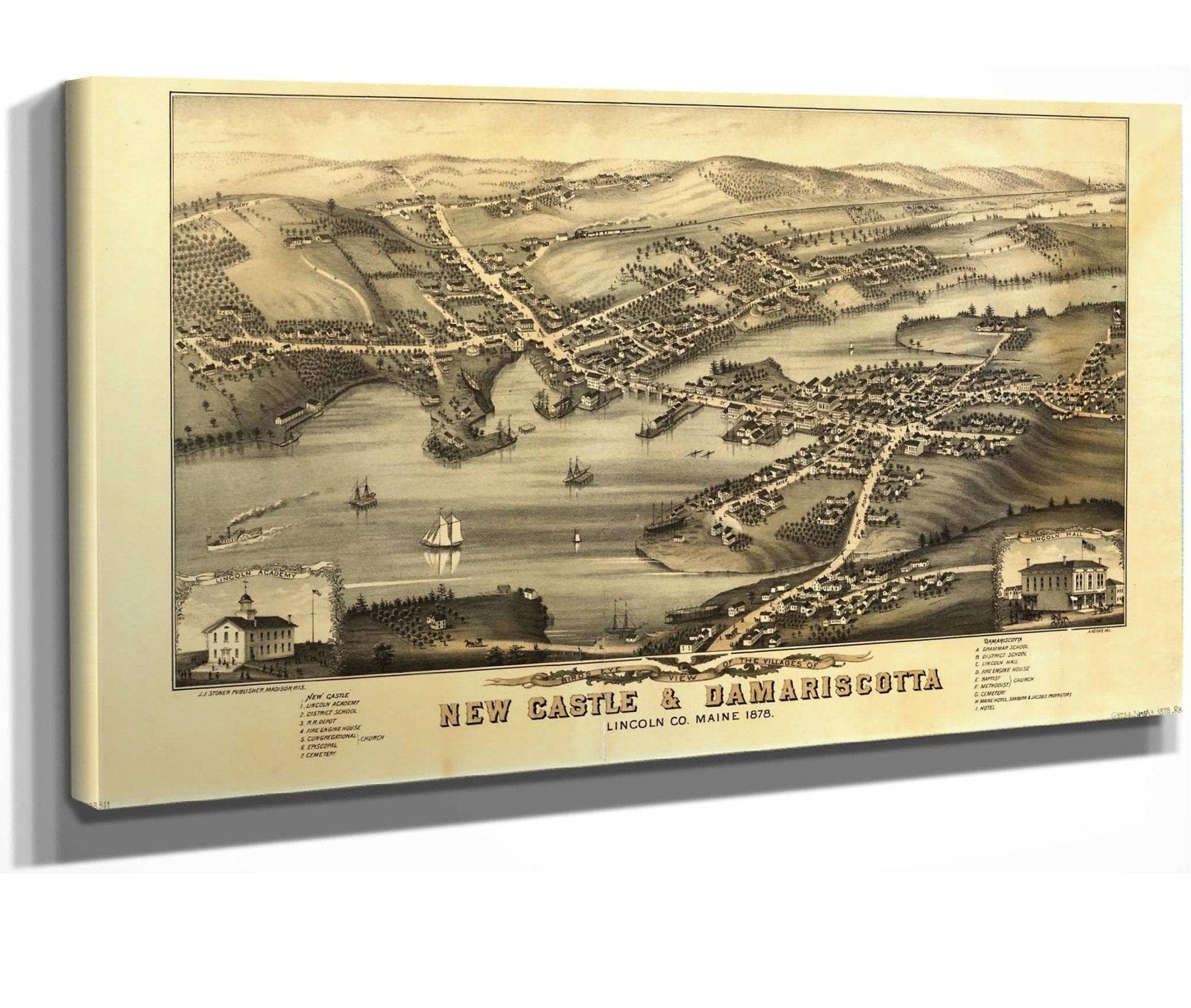 Birds Eye View Of The Villages Of New Castle