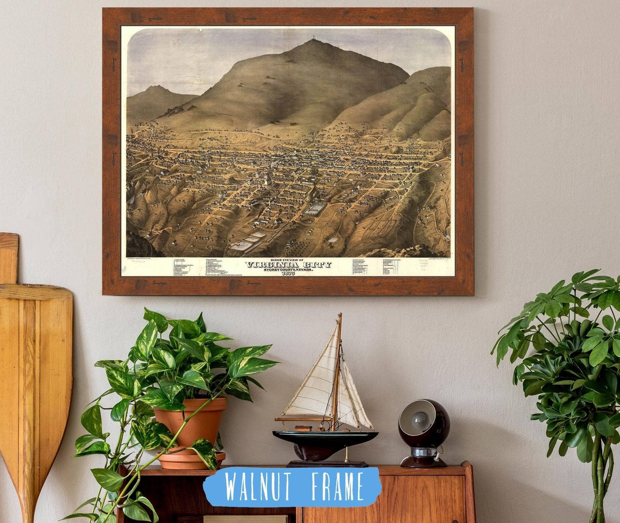 Birds Eye View Of Virginia City Storey County Nevada State of Nevada