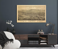 Birds Eye View Of Walla Walla Washington Territory 1876  State Of Washington