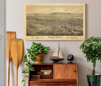 Birds Eye View Of Walla Walla Washington Territory 1876  State Of Washington