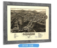 Birds Eye View Of Whitefield Coos County Nh 1883 State of New Hampshire