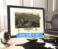 Birds Eye View Of Whitefield Coos County Nh 1883 State of New Hampshire