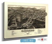 Birds Eye View Of Whitefield Coos County Nh 1883 State of New Hampshire