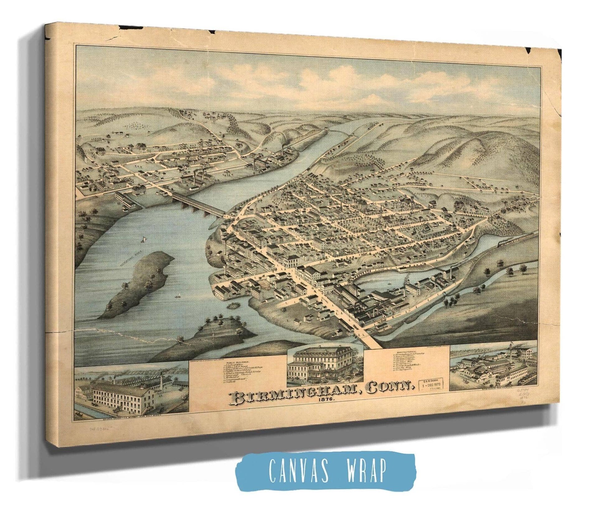 Birmingham Conn 1876 State of Connecticut