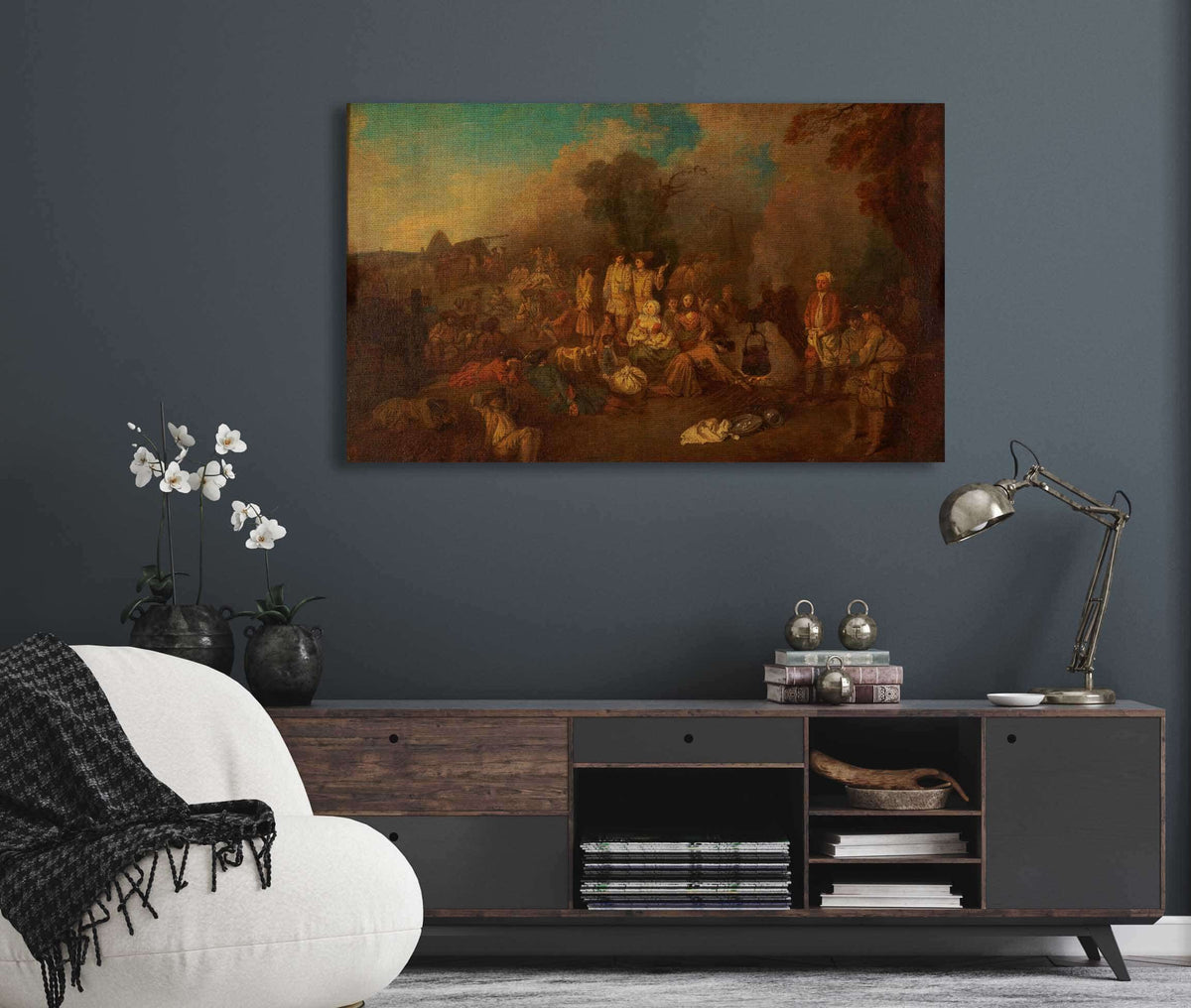 Bivouac by Jean Antoine Watteau