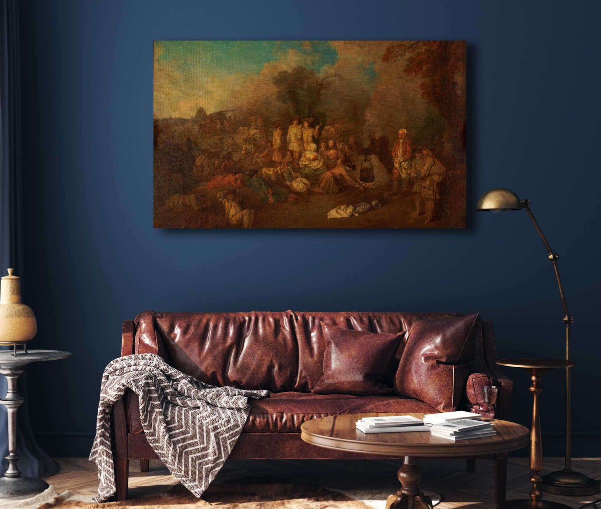 Bivouac by Jean Antoine Watteau