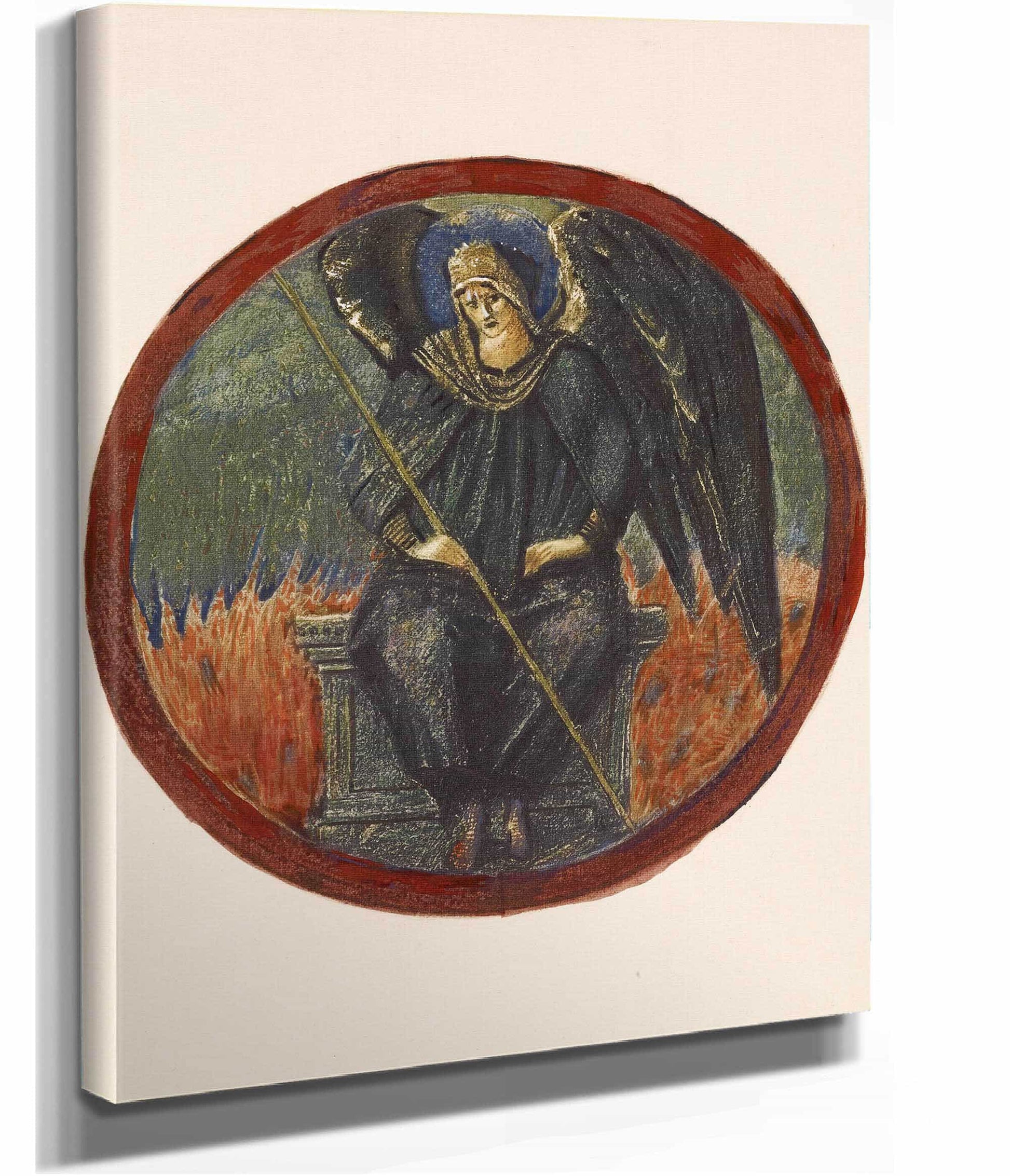 Black Archangel by Sir Edward Coley Burne Jones