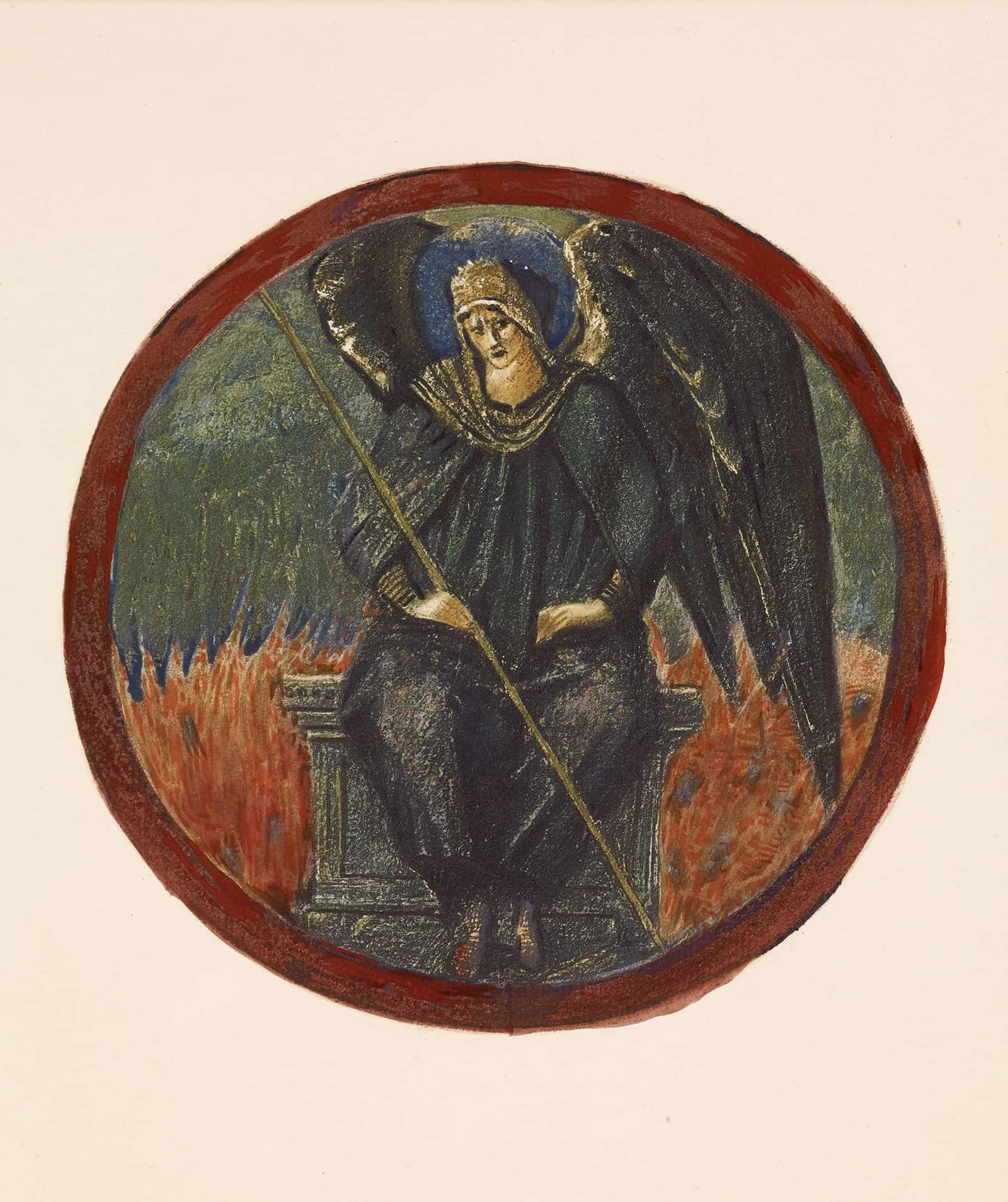 Black Archangel by Sir Edward Coley Burne Jones