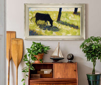 Black Cow In A Meadow by Georges Seurat