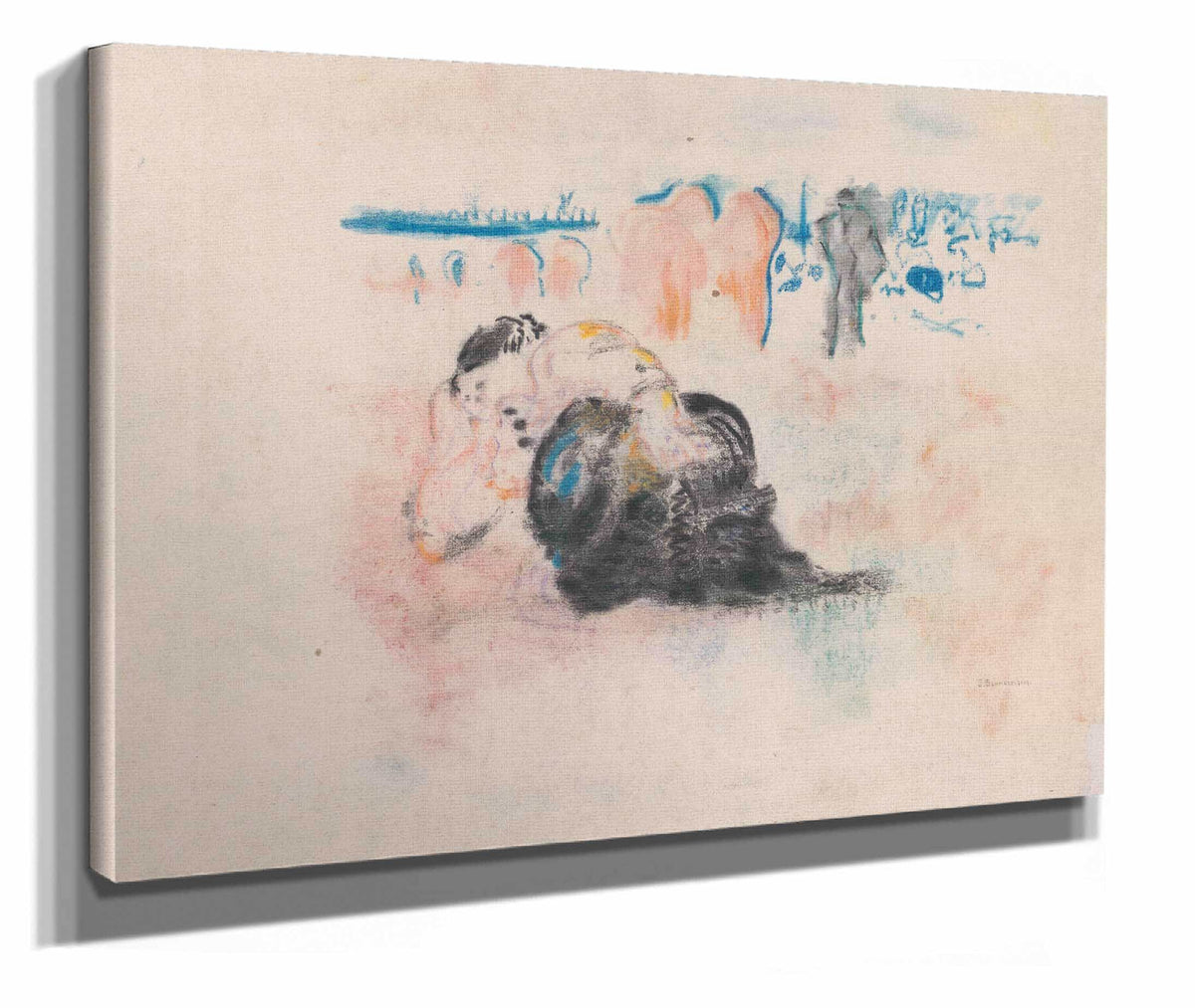 Black Man And Blue Horizon by Jules Schmalzigaug