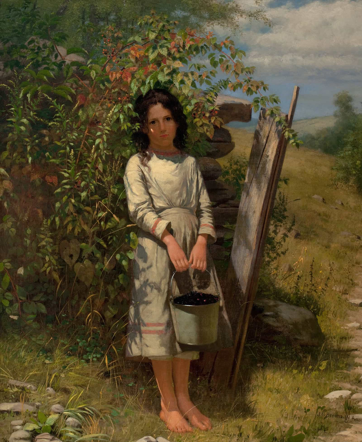 Blackberry Picking by John George Brown