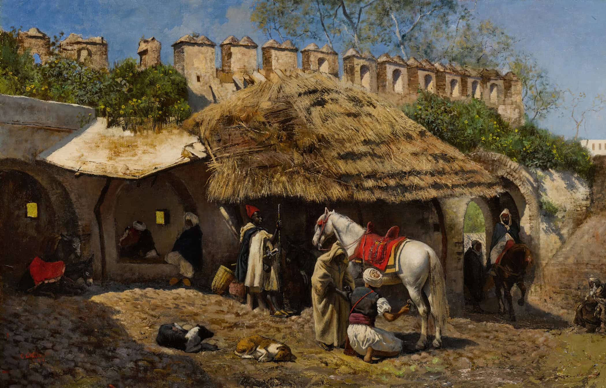 Blacksmiths Shop At Tangiers by Edwin Lord Weeks