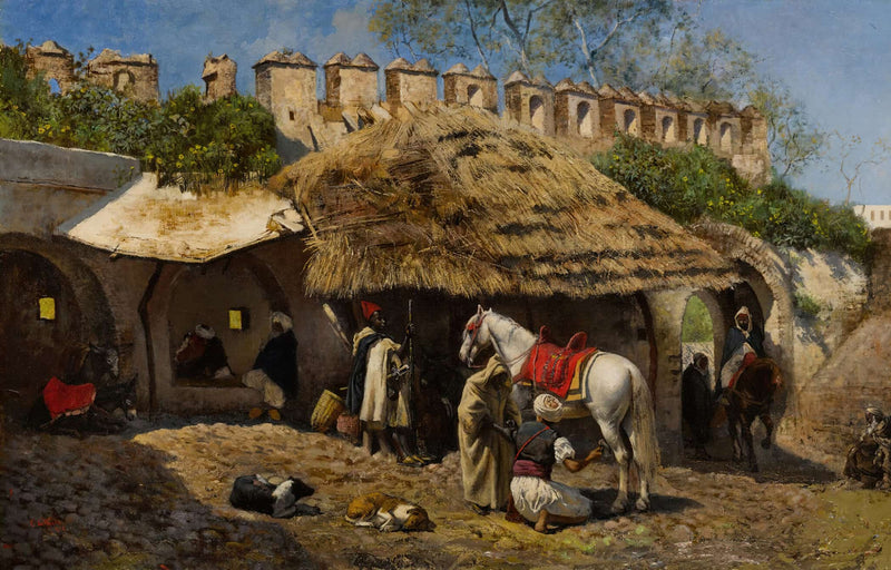 Blacksmiths Shop At Tangiers by Edwin Lord Weeks