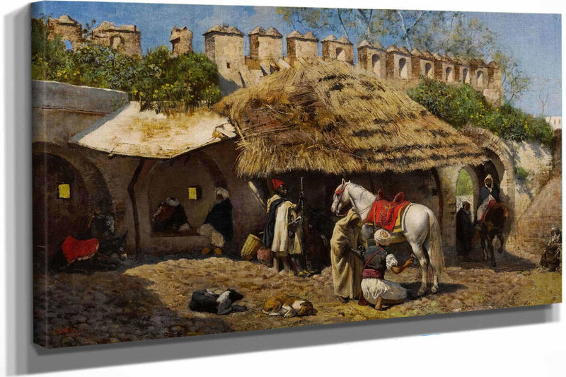 Blacksmiths Shop At Tangiers by Edwin Lord Weeks