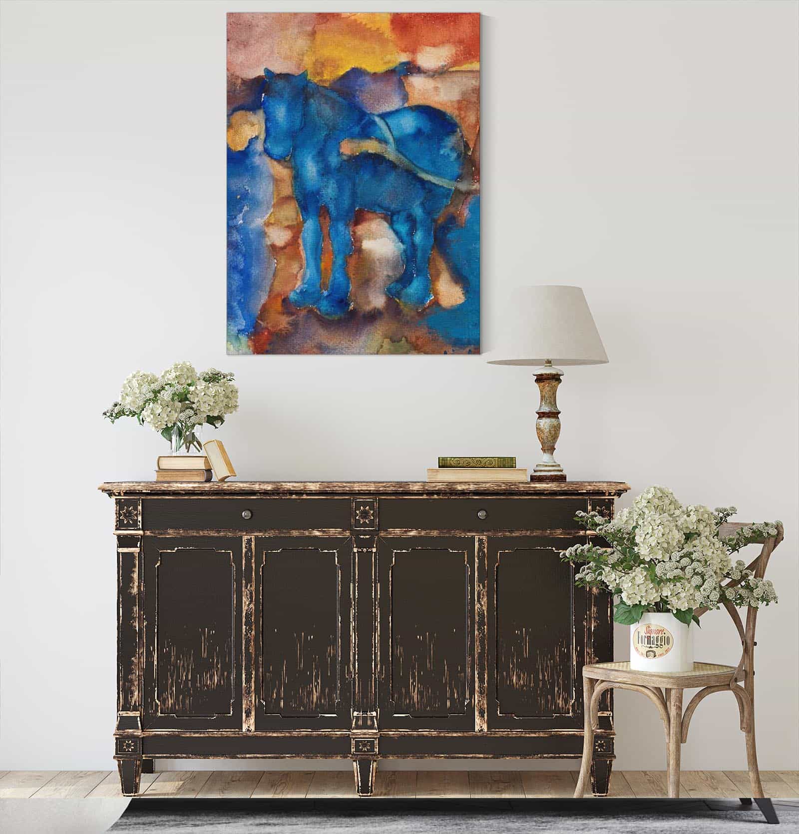 Blaues Pferd by Alexej Von Jawlensky
