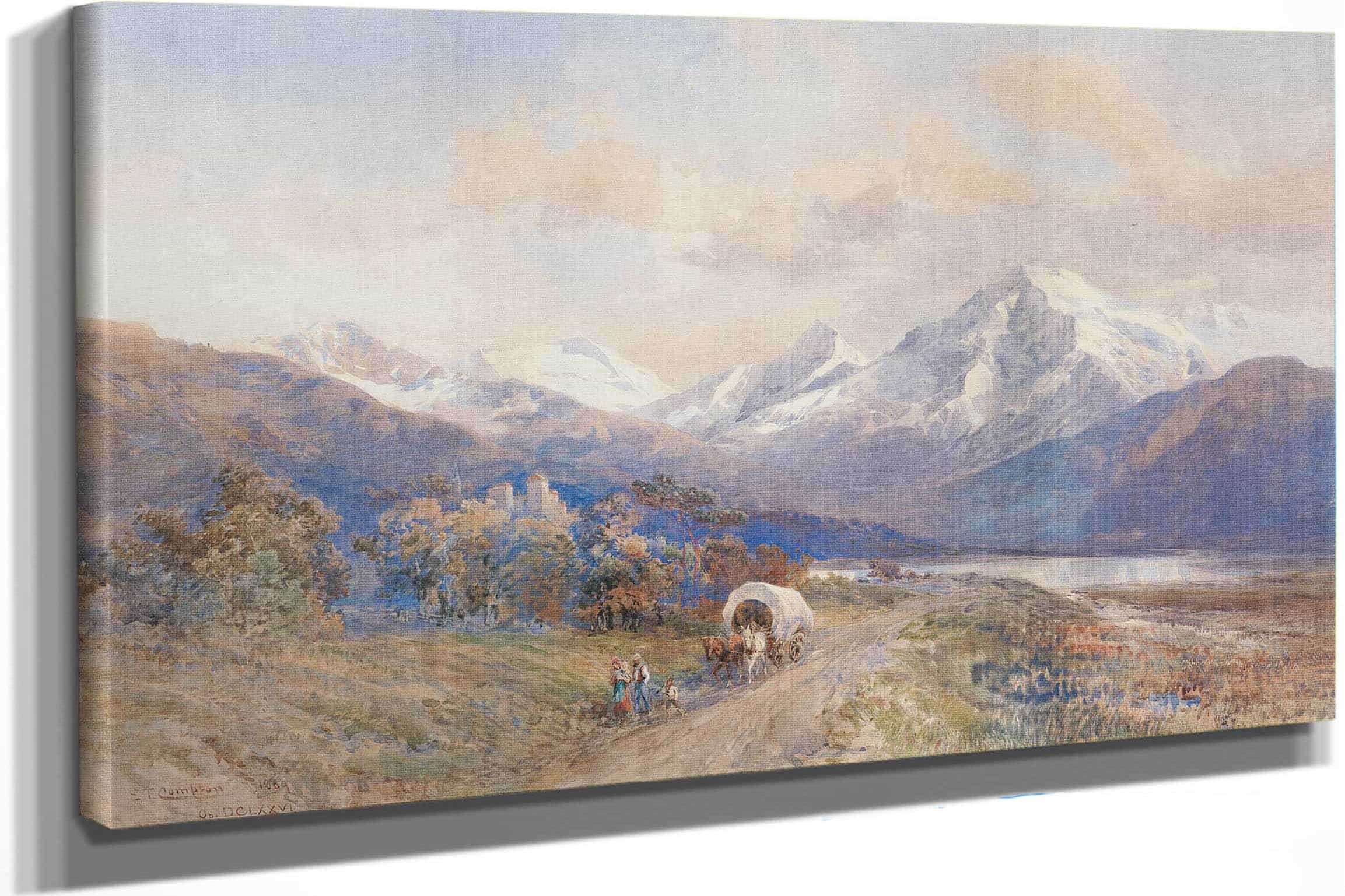 Blick Auf Den Ortler Von St Valentin by Edward Theodore Compton