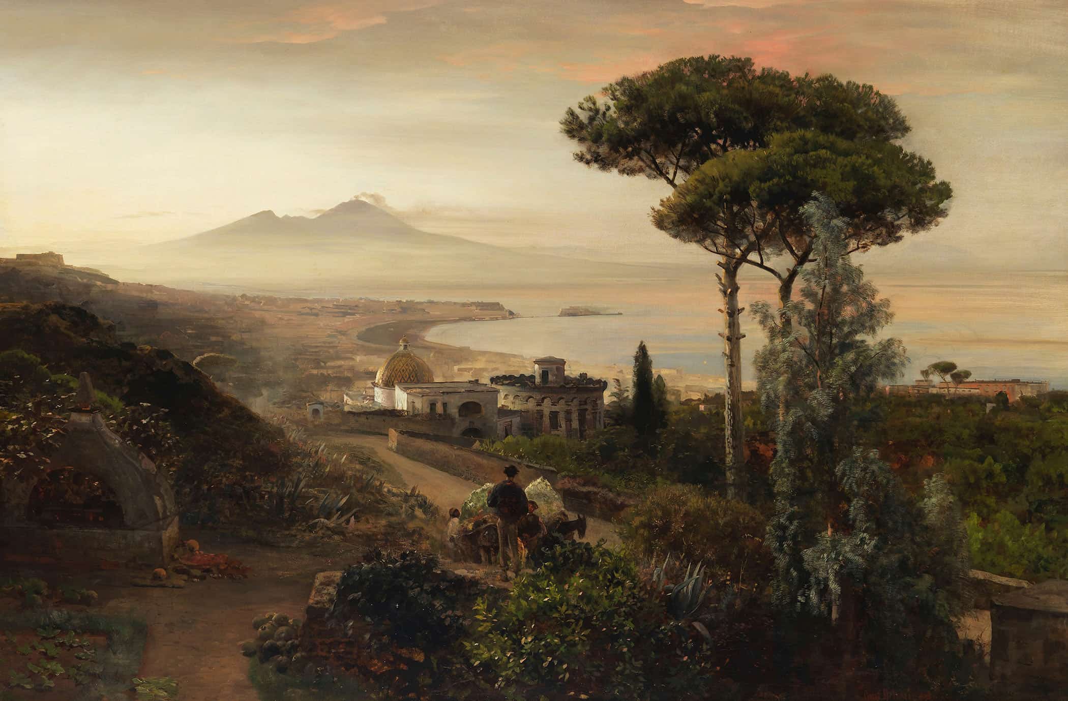 Blick Auf Den Vesuv by Oswald Achenbach