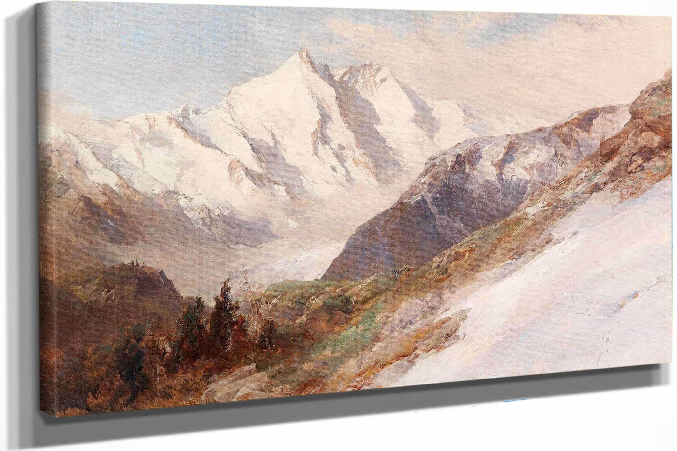 Blick Auf Die Nordseite Des Grobglockners by Edward Theodore Compton