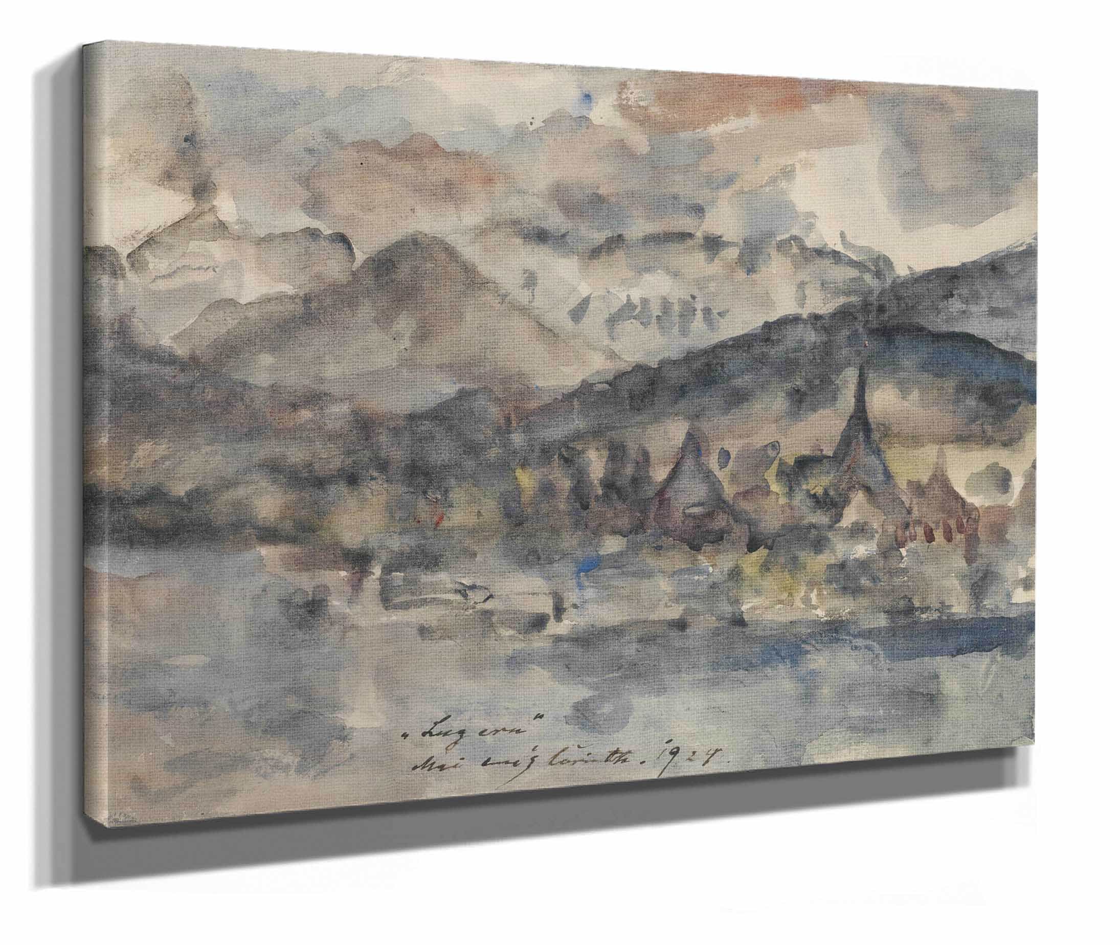 Blick Auf Luzern View Of Lucerne by Lovis Corinth