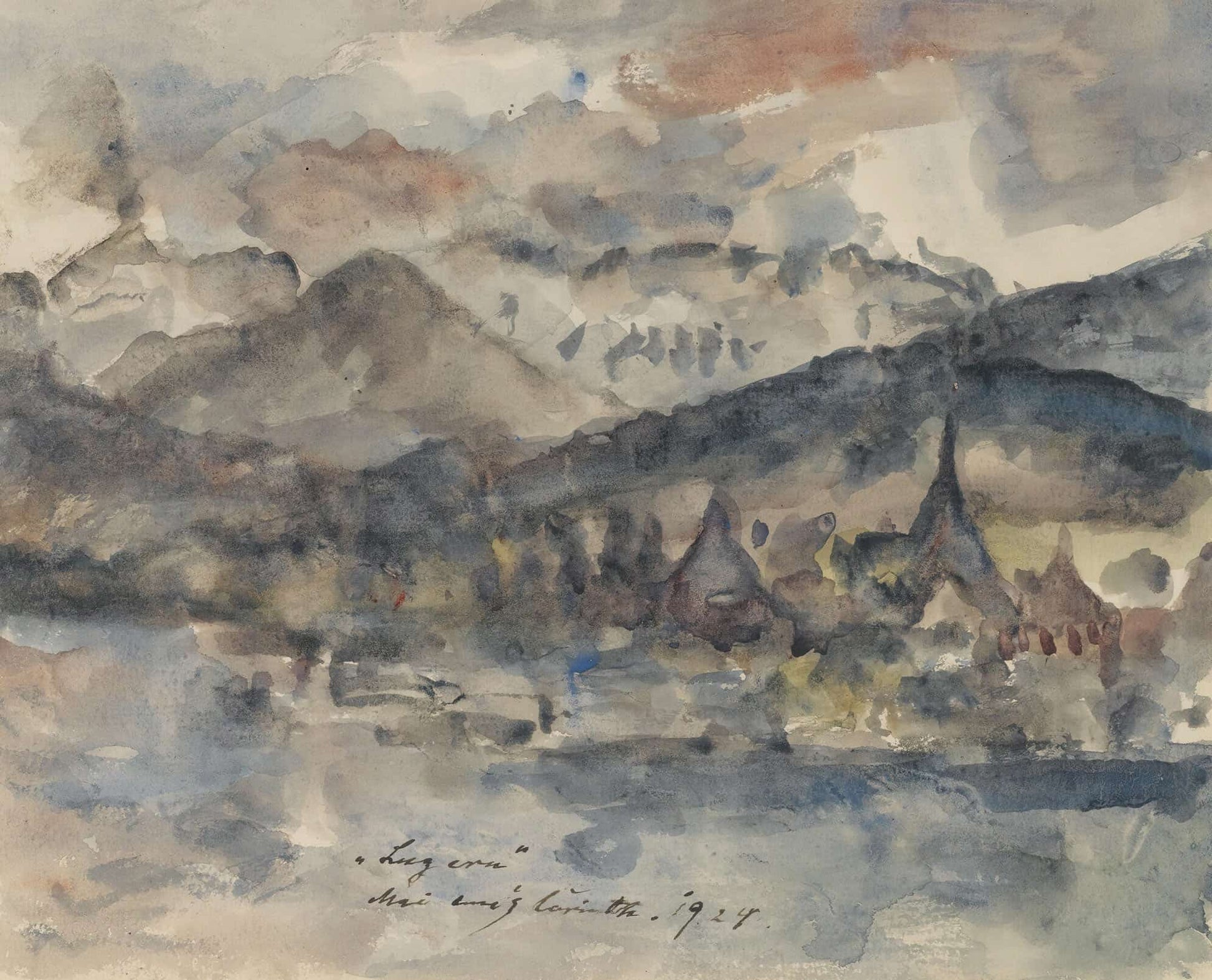 Blick Auf Luzern View Of Lucerne by Lovis Corinth